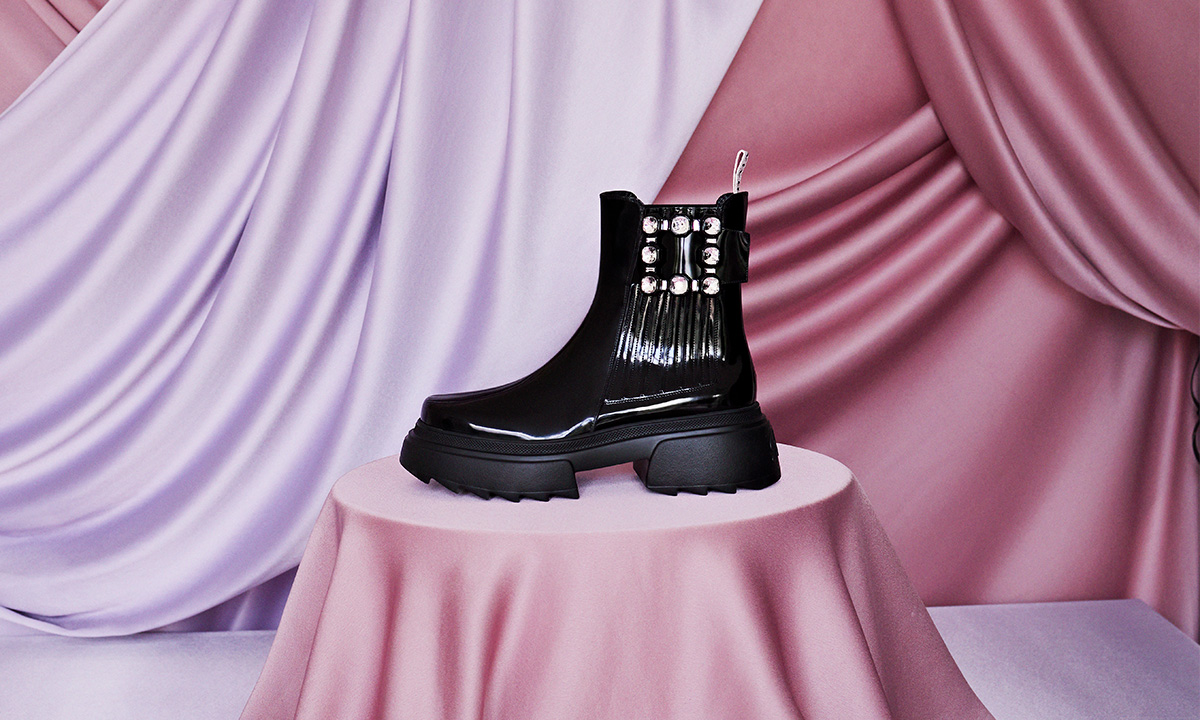 side-buckle 75mm ankle boots