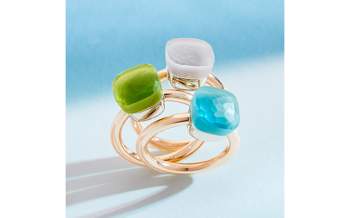 THE NUDO GEL REVEALS COLOUR GEMSTONES WITH A FROSTED LOOK