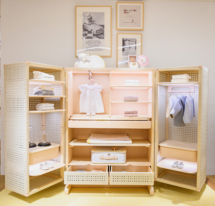 Louis Vuitton's first ever baby collection.. A wardrobe trunk? I know