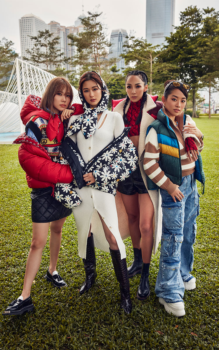 Starring 4 Hong Kong Modern Women Eliza Sam Sue Chang Wanyi Siena T Dressed In Canada Goose x Reformation Collaboration Harbour City