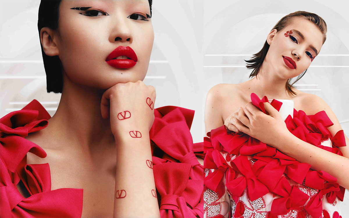 Valentino Beauty One Year Anniversary: Born in Rosso Campaign – Valentino speaks in RED – City